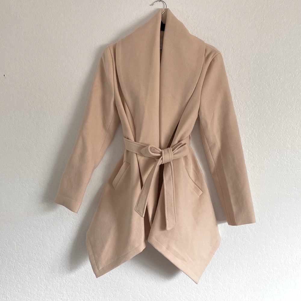 Chicwish Peacoat in Cream